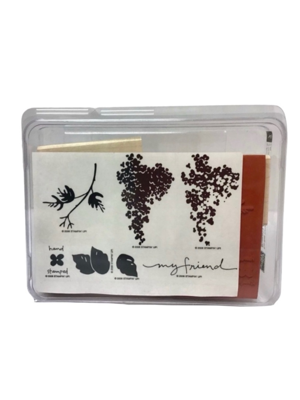 Stampin’ Up! 2006 “Two-Step Stampin’ “Blossoms Abound” Rubber Stamp Set